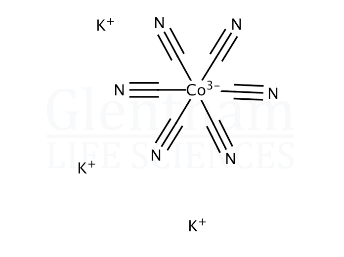Structure for Potassium hexacyanocobaltate(III); 95%