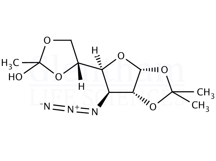 3-Azido-3-deoxy-1,2:5,6-di-O-isopropylidene-α-D-glucofuranose Structure