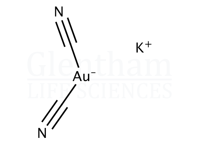 Potassium dicyanoaurate(I); 99.95% (metals basis) Structure