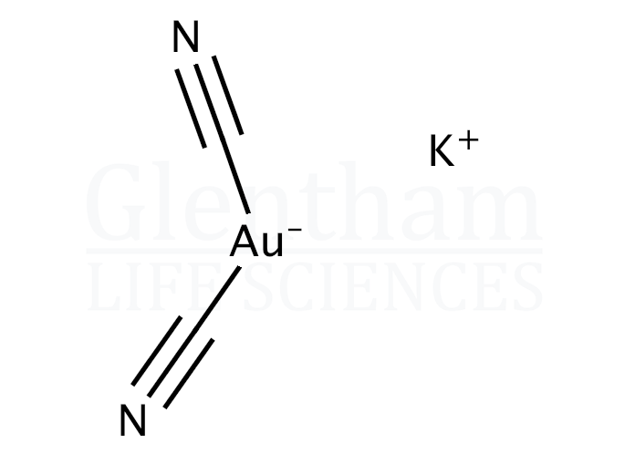 Potassium dicyanoaurate(I) Structure