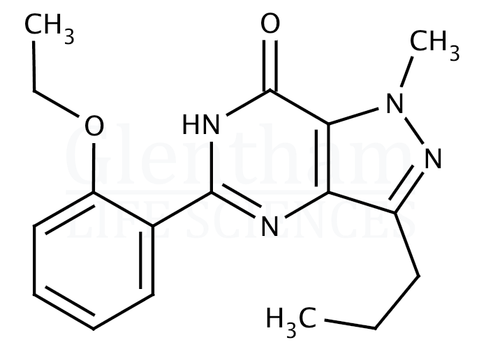 Structure for 5-(2-Ethoxyphenyl)-1-methyl-3-n-propyl-1,6-dihydro-7H-pyrazolo[4,3-d]pyrimidin-7-one