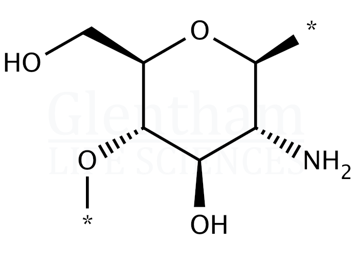 Structure for Chitosan, low molecular weight (9012-76-4)