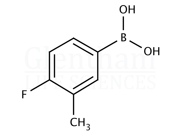 Structure for 4-Fluoro-3-methylphenylboronic acid
