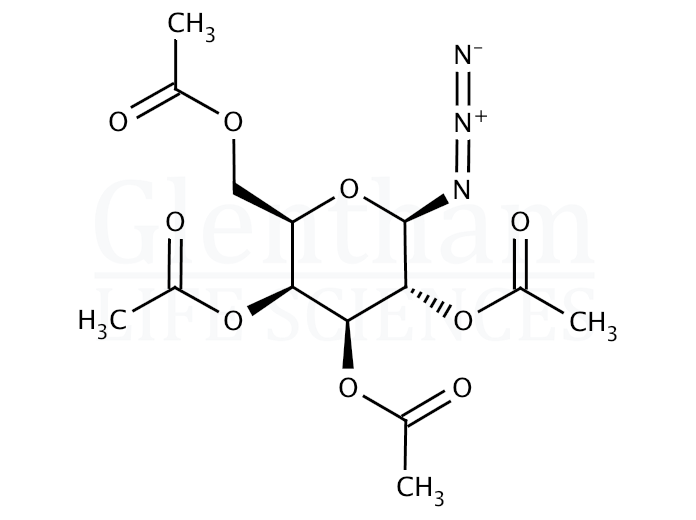 Structure for  2,3,4,6-Tetra-O-acetyl-b-D-galactopyranosyl azide  (13992-26-2)