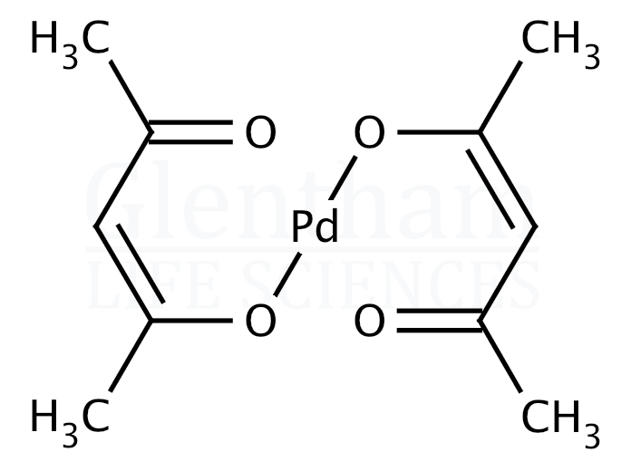 Palladium(II) 2,4-pentanedionate, 99.95% (metals basis) Structure