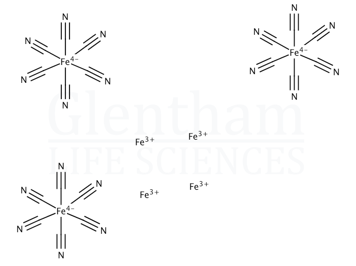 Iron(III) ferrocyanide Structure
