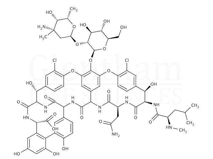 Vancomycin hydrochloride, low endotoxin Structure