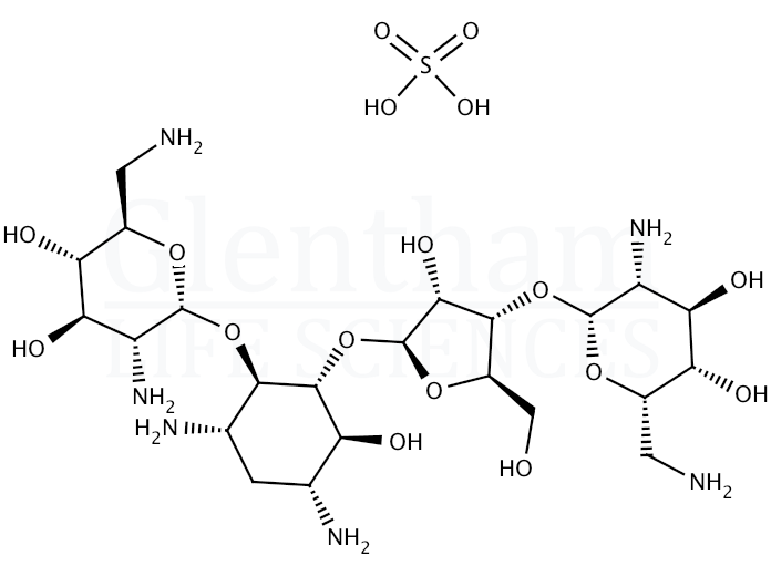 Neomycin sulfate, USP grade Structure