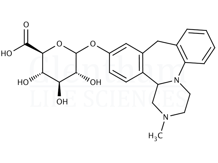 8-Hydroxymianserin b-D-glucuronide Structure