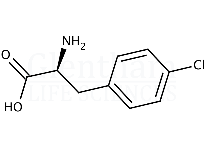 Structure for 4-Chloro-D-phenylalanine hydrochloride  (14091-08-8)