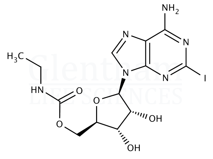 5''-Ethylcarboxamido-2-iodoadenosine Structure