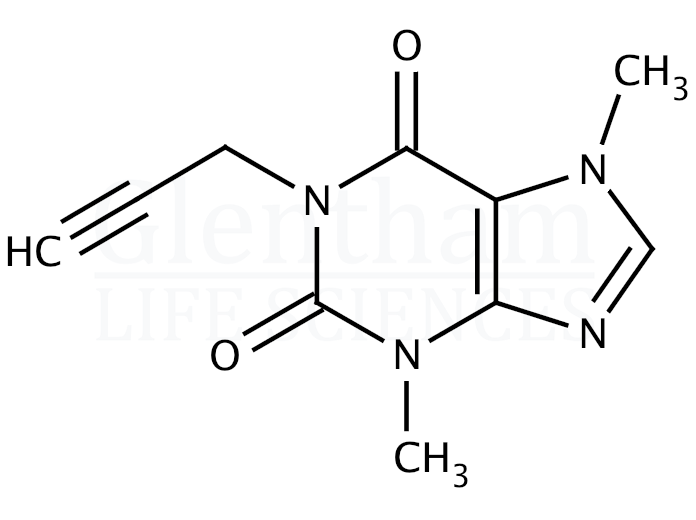 3,7-Dimethyl-1-propargylxanthine Structure
