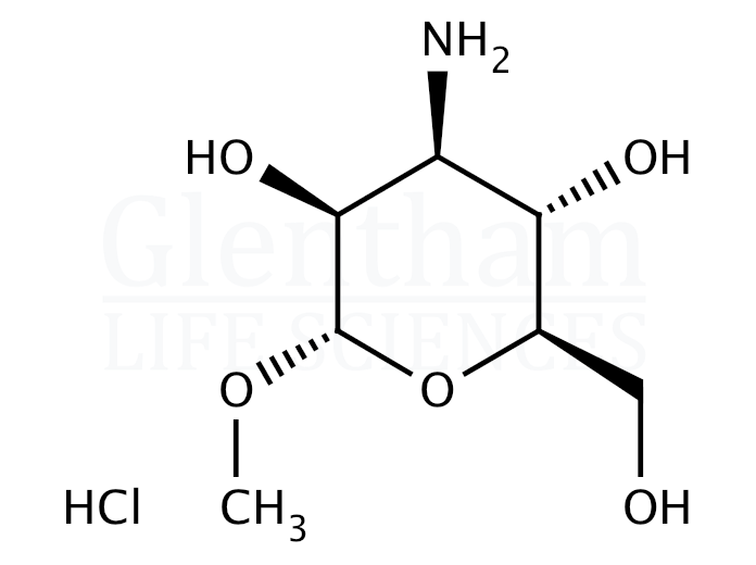 Methyl 3-amino-3-deoxy-α-D-mannopyranoside hydrochloride Structure