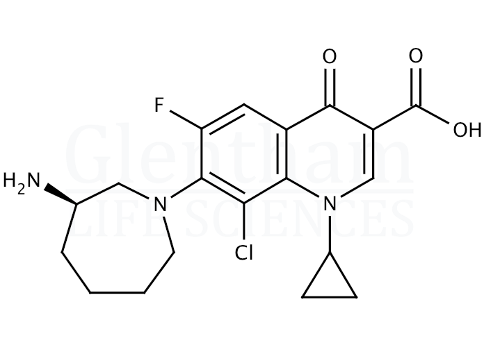 Structure for Besifloxacin (141388-76-3)