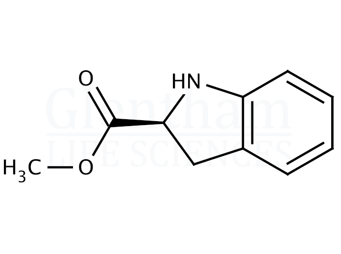 Structure for (S)-(+)-Methyl indoline-2-carboxylate   (141410-06-2)