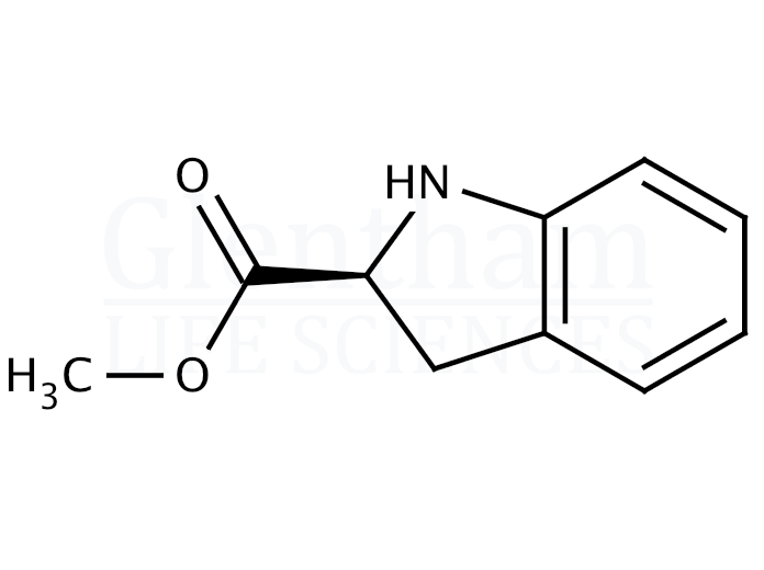 Structure for (S)-(+)-Methyl indoline-2-carboxylate  