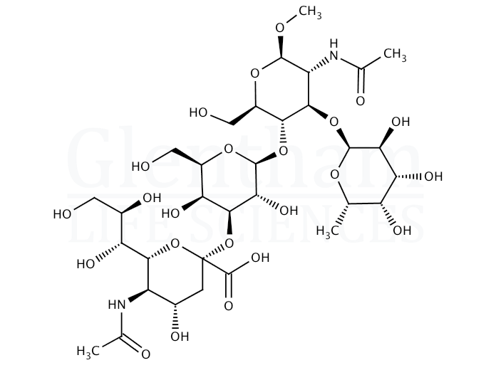 Sialyl Lewis X methyl glycoside Structure