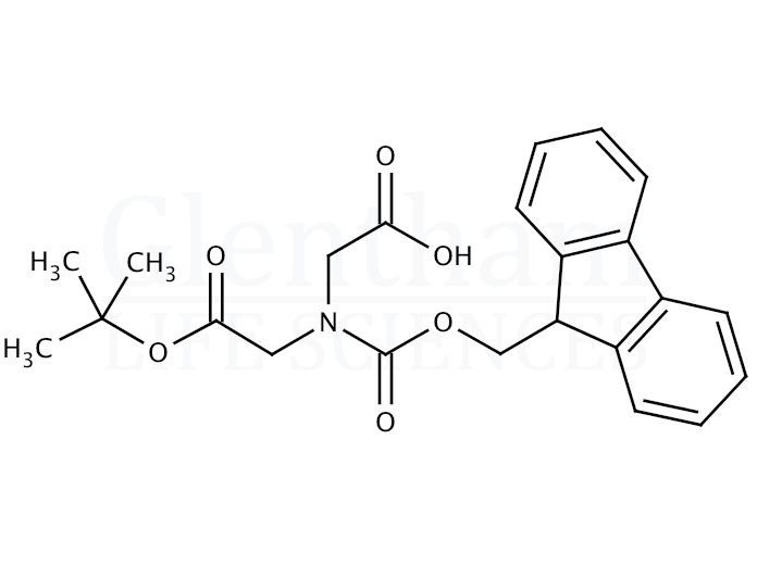Fmoc-N-(tert-butyloxycarbonylmethyl)glycine Structure