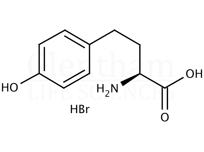Homo-L-tyrosine hydrobromide Structure