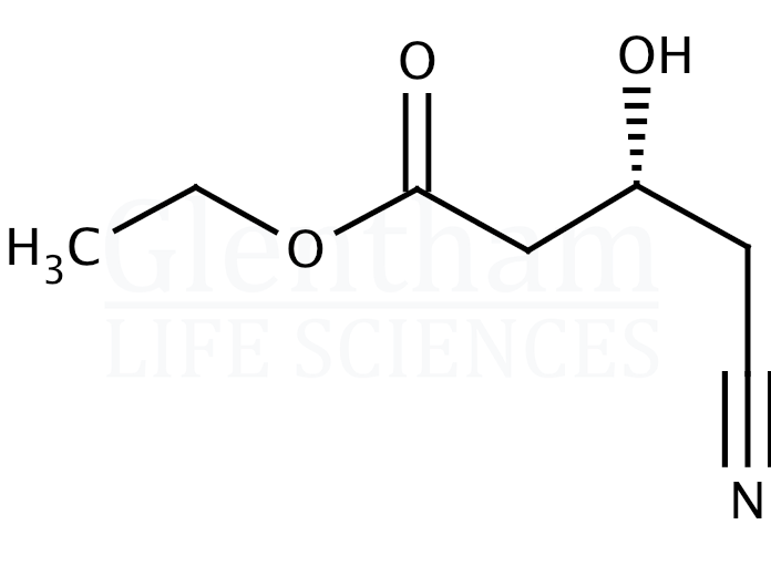 Ethyl (R)-(-)-4-cyano-3-hydroxybutyrate Structure