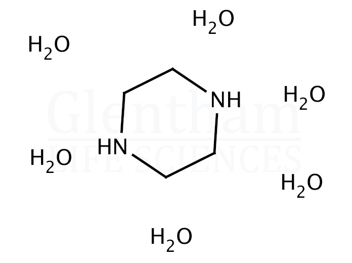 Structure for Piperazine hexahydrate
