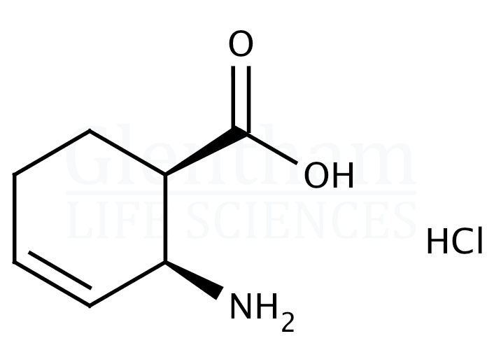 cis-2-Amino-3-cyclohexene-1-carboxylic acid hydrochloride Structure