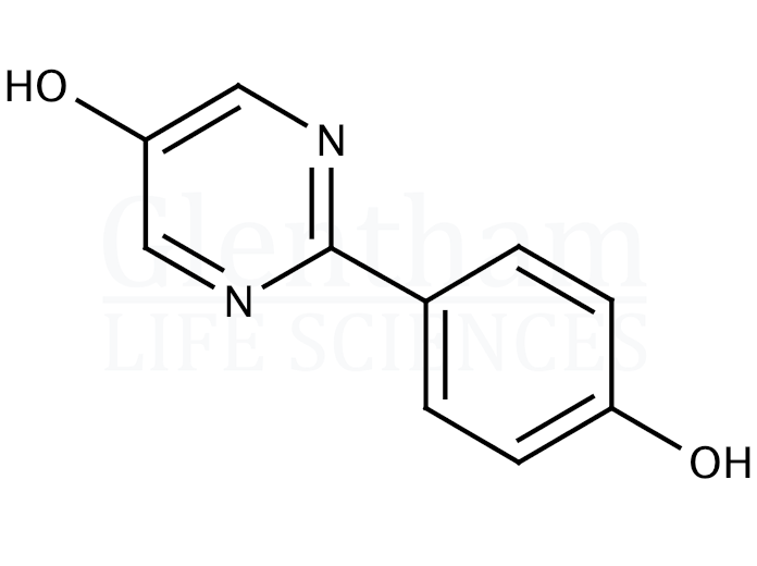 Structure for 2-(4-Hydroxyphenyl)-5-pyrimidinol (142172-97-2)