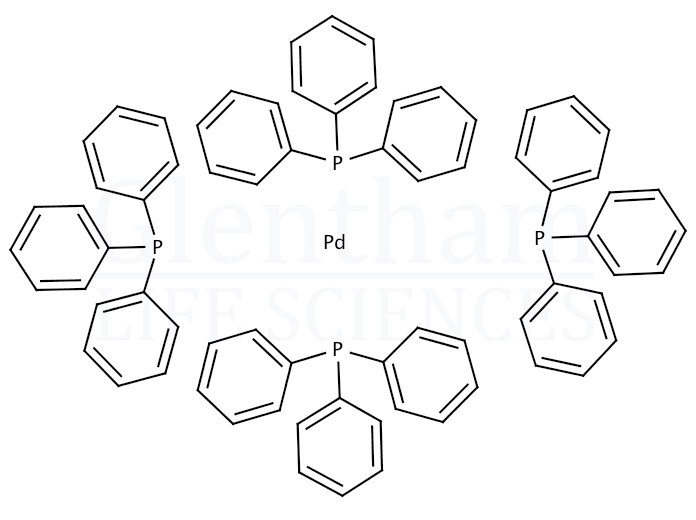 Tetrakis(triphenylphosphine)palladium(0) Structure