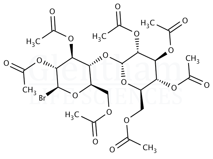 2,3,6,2'',3'',6''-Hepta-O-acetyl-a-D-maltosyl bromide Structure