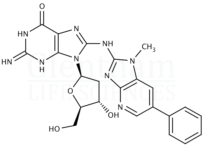 Structure for 8-(2-Amino-1-methyl-6-phenylimidazo[4,5-b]pyridyl-2''-deoxyguanosine