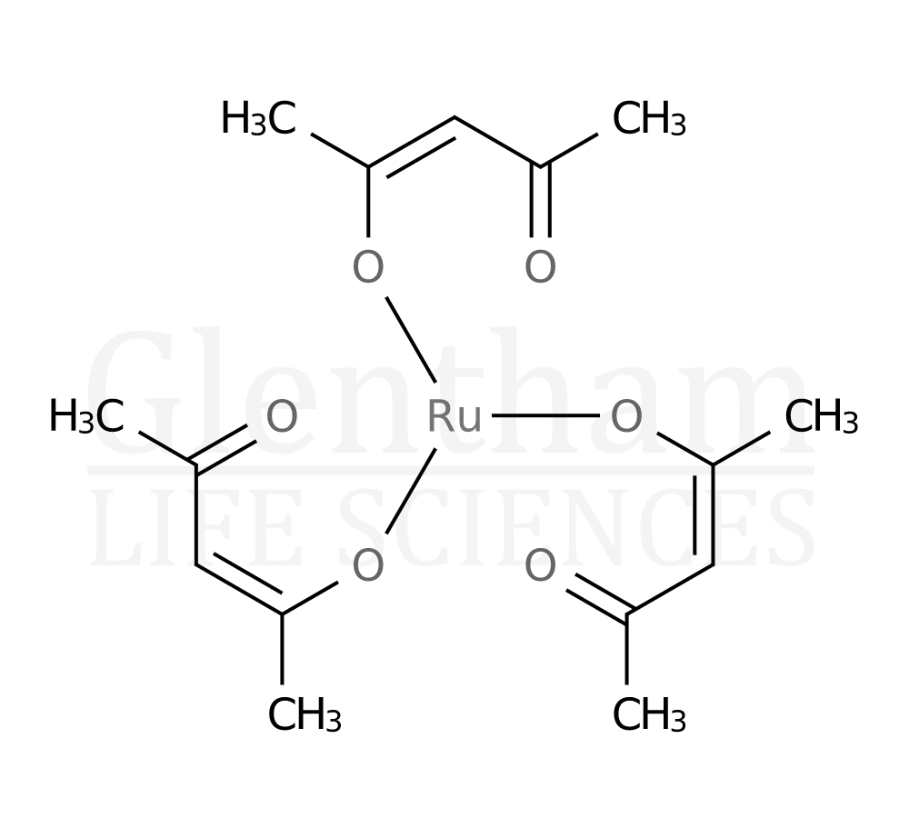 Ruthenium(III) 2,4-pentanedionate Structure