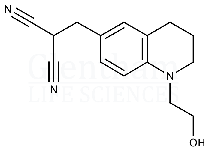Structure for 6-(2,2-Dicyanovinyl)-N-(2-hydroxyethyl)-1,2,3,4-tetrahydroquinoline