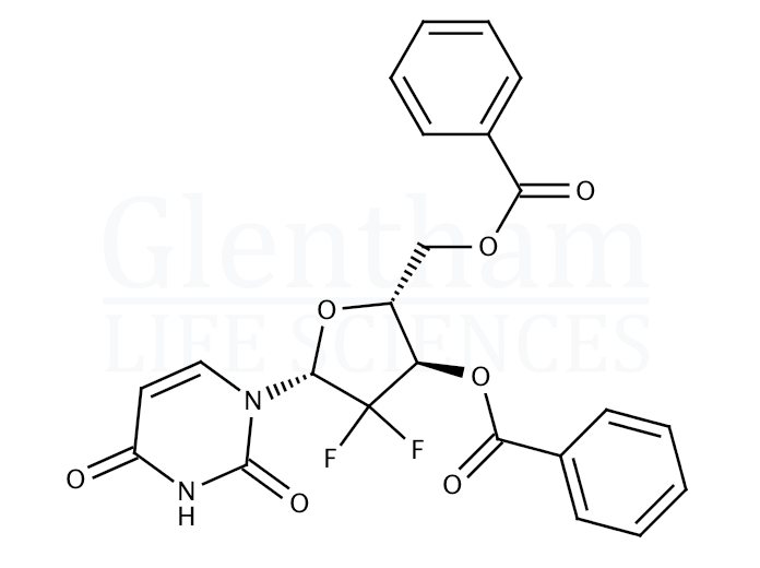 Structure for 2’,2’-Difluoro-2’-deoxyuridine 3'',5''-dibenzoate