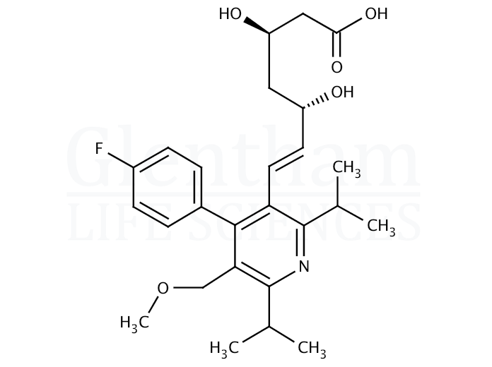 Cerivastatin sodium salt hydrate Structure