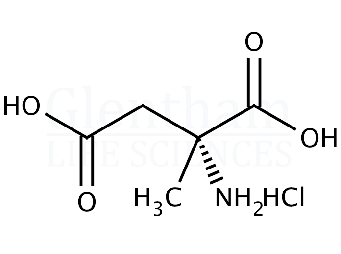 Structure for (R)-(-)-2-Amino-2-methylbutanedioic acid hydrochloride salt (143282-42-2)