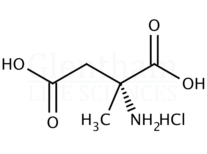 (R)-(-)-2-Amino-2-methylbutanedioic acid hydrochloride salt Structure