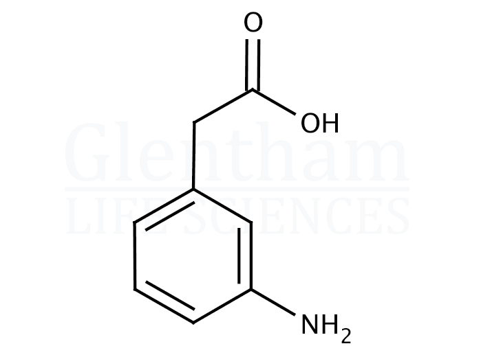 Structure for 3-Aminophenylacetic acid  (14338-36-4)