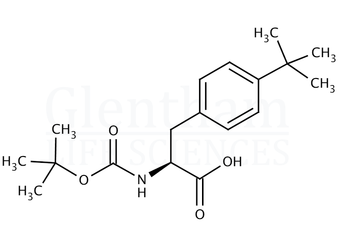 Structure for Boc-4-tert-butyl-Phe-OH  (143415-62-7)