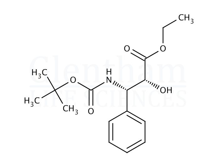 N-(t-Boc)-3-phenyl isoserine ethyl ester Structure