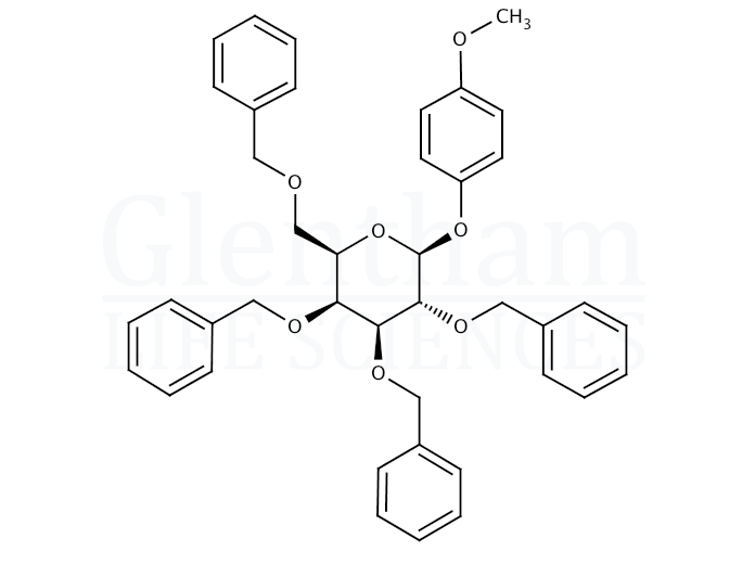 4-Methoxyphenyl 2,3,4,6-tetra-O-benzyl-b-D-galactopyranoside Structure