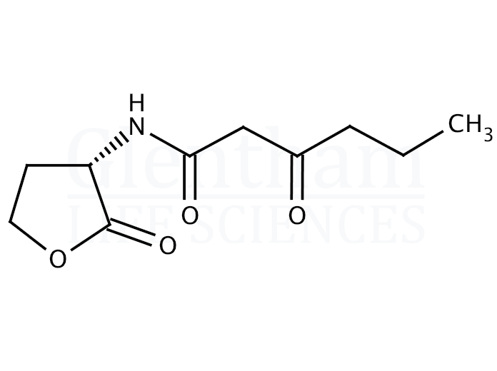 N-(β-Ketocaproyl)-L-homoserine lactone Structure
