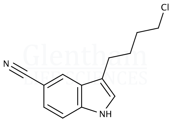 Structure for  3-(4-Chlorobutyl)-1H-indole-5-carbonitrile  (143612-79-7)