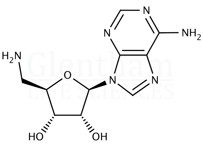 Structure for 5''-Amino-5''-deoxyadenosine (14365-44-7)