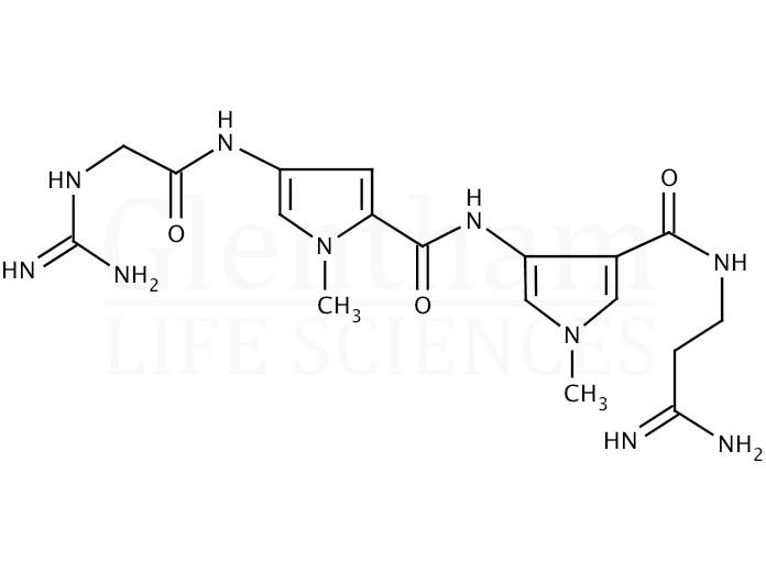 Structure for Netropsin dihydrochloride  (1438-30-8)