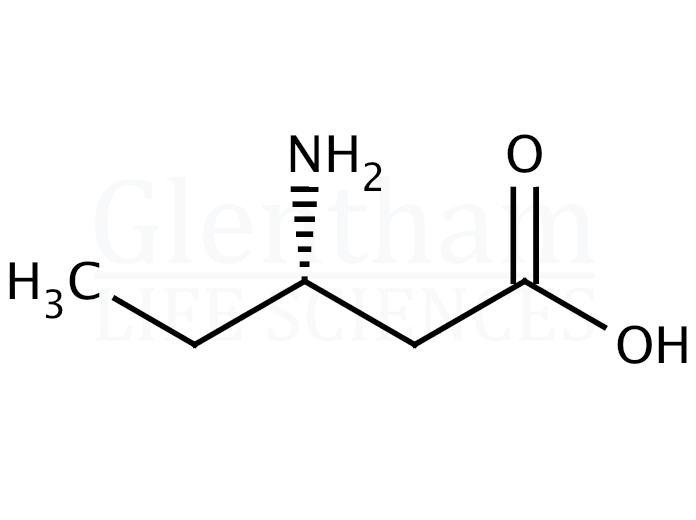 (S)-3-Aminopentanoic acid  Structure