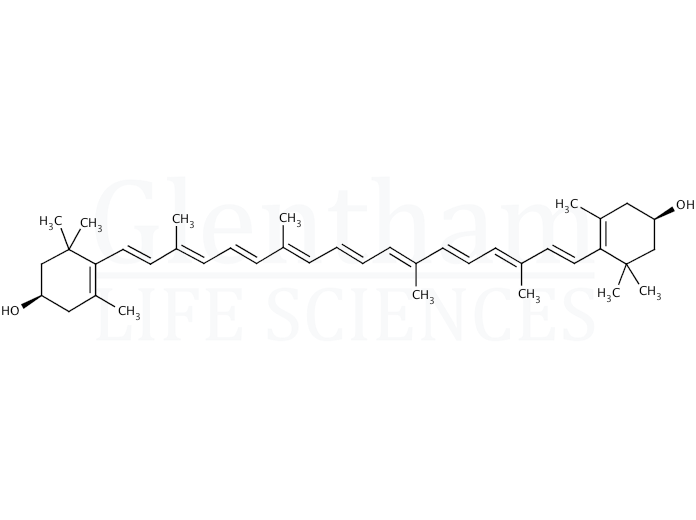 Structure for Zeaxanthin (144-68-3)