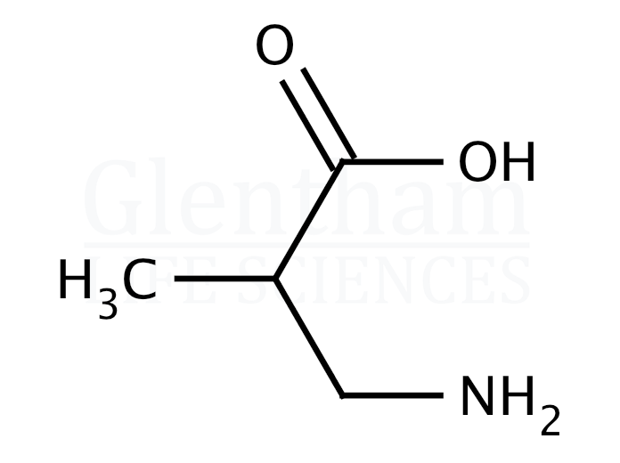 Structure for DL-3-Aminoisobutyric acid  (144-90-1)