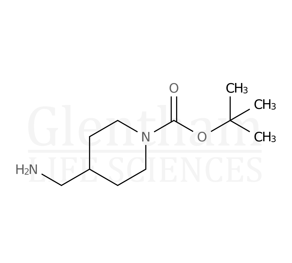 1-Boc-4-(aminomethyl)piperidine Structure