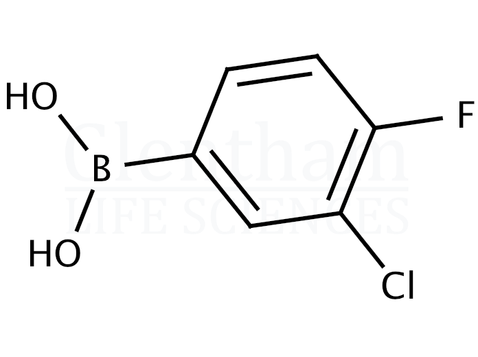 Structure for 3-Chloro-4-fluorophenylboronic acid