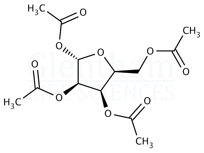 Strcuture for 1,2,3,5-Tetra-O-acetyl-b-L-ribofuranose